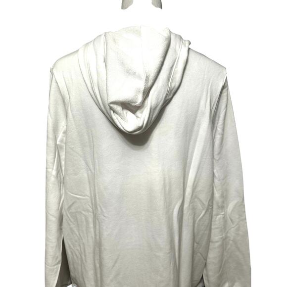 Societie Plus Hoodie Jacket Lightweight Full Front Zip-Up Closure White 18 NWOT - Picture 7 of 11